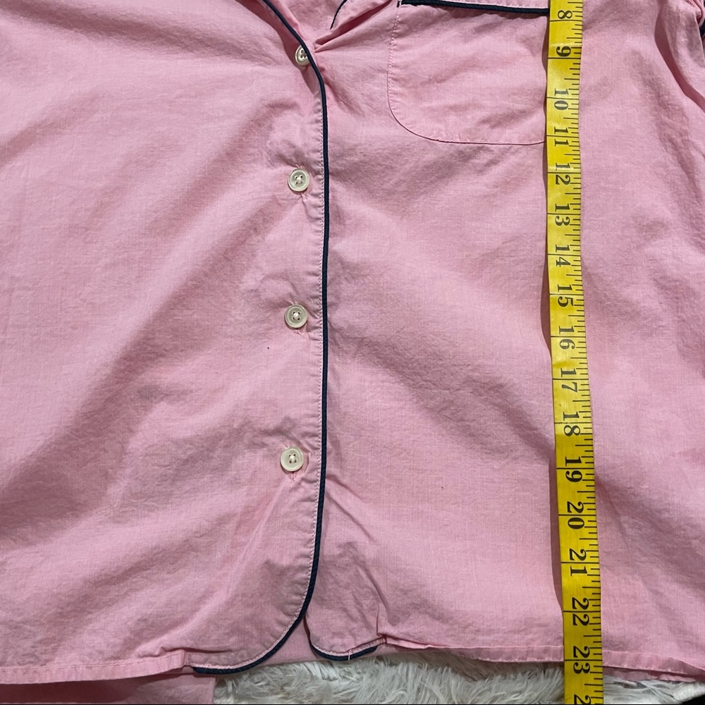 J. Crew cotton pajama set, pink - size Med. - Picture 4 of 8